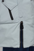 Оптом Зимняя женская куртка молодежная с капюшоном бирюзового цвета 58622Br в Екатеринбурге, фото 10
