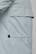 Оптом Зимняя женская куртка молодежная с капюшоном бирюзового цвета 58622Br в Казани, фото 11