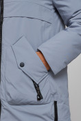 Оптом Зимняя женская куртка молодежная с капюшоном голубого цвета 58622Gl в Казани, фото 10