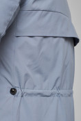 Оптом Зимняя женская куртка молодежная с капюшоном голубого цвета 58622Gl в Казани, фото 13