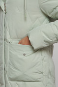 Оптом Зимняя женская куртка молодежная с капюшоном светло-зеленого цвета 586832ZS в Екатеринбурге, фото 13