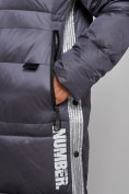 Оптом Пальто утепленное молодежное зимнее женское темно-фиолетового цвета 5873TF, фото 12