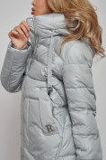 Оптом Пальто утепленное молодежное зимнее женское светло-зеленого цвета 589098ZS в Челябинске, фото 13