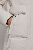 Оптом Зимняя женская куртка модная с капюшоном бежевого цвета 589827B в Екатеринбурге, фото 18