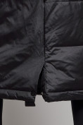 Оптом Пальто утепленное молодежное зимнее женское черного цвета 59120Ch, фото 10
