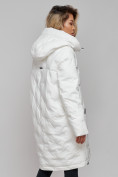 Оптом Пальто утепленное молодежное зимнее женское белого цвета 59122Bl в Ростове-на-Дону, фото 21