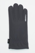 Оптом Классические перчатки зимние мужские серого цвета 601Sr, фото 4