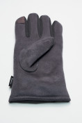 Оптом Классические перчатки зимние мужские серого цвета 601Sr, фото 6