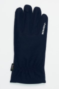 Оптом Классические перчатки зимние мужские темно-синего цвета 601TS в Казани, фото 4