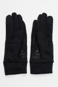 Оптом Спортивные перчатки демисезонные женские черного цвета 602Ch в Казани, фото 3