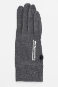Оптом Спортивные перчатки демисезонные женские серого цвета 602Sr в Казани, фото 4