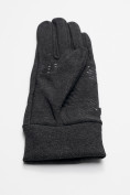 Оптом Спортивные перчатки демисезонные женские темно-серого цвета 602TC, фото 5