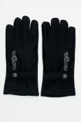Оптом Классические перчатки зимние мужские черного цвета 603Ch в Казани, фото 2