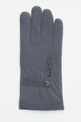 Оптом Классические перчатки зимние мужские серого цвета 603Sr, фото 4