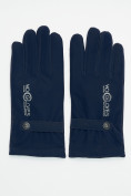 Оптом Классические перчатки зимние мужские темно-синего цвета 603TS в Казани, фото 2