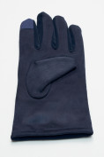 Оптом Классические перчатки зимние мужские темно-синего цвета 603TS, фото 6