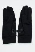 Оптом Спортивные перчатки демисезонные женские черного цвета 606Ch в Казани, фото 3