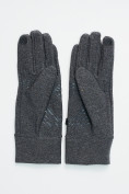 Оптом Спортивные перчатки демисезонные женские серого цвета 606Sr в Екатеринбурге, фото 3