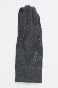 Оптом Спортивные перчатки демисезонные женские серого цвета 606Sr в Казани, фото 5