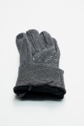 Оптом Спортивные перчатки демисезонные женские серого цвета 606Sr в Казани, фото 7