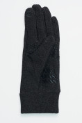 Оптом Спортивные перчатки демисезонные женские темно-серого цвета 606TC, фото 4