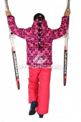 Оптом Костюм горнолыжный  для девочки розового цвета 6101R, фото 2