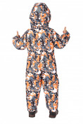 Оптом Комбинезон горнолыжный детский оранжевого цвета 6104O в Ростове-на-Дону, фото 4