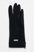 Оптом Классические перчатки демисезонные женские черного цвета 610Ch, фото 4
