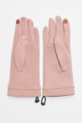 Оптом Классические перчатки демисезонные женские розового цвета 610R в Екатеринбурге, фото 3