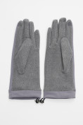 Оптом Классические перчатки демисезонные женские серого цвета 610Sr в Екатеринбурге, фото 3