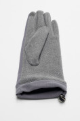 Оптом Классические перчатки демисезонные женские серого цвета 610Sr в Екатеринбурге, фото 6