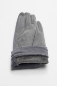 Оптом Классические перчатки демисезонные женские серого цвета 610Sr в Екатеринбурге, фото 7