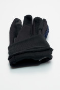 Оптом Перчатки спортивные мужские демисезонные темно-синего цвета 611TS, фото 7