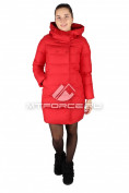 Оптом Пальто женское зимнее красного цвета 6128Kr