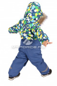 Оптом Комбинезон горнолыжный детский  синего цвета 619S, фото 3