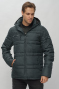 Оптом Куртка спортивная мужская с капюшоном темно-серого цвета 62175TC в Казани, фото 14