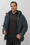 Оптом Куртка спортивная мужская с капюшоном темно-серого цвета 62175TC в Казани, фото 22