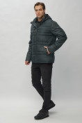 Оптом Куртка спортивная мужская с капюшоном темно-серого цвета 62175TC в Казани, фото 3