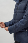 Оптом Куртка спортивная мужская с капюшоном темно-синего цвета 62175TS в Екатеринбурге, фото 13