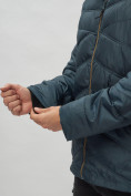 Оптом Куртка спортивная мужская с капюшоном темно-синего цвета 62176TS в Казани, фото 11