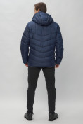 Оптом Куртка спортивная мужская с капюшоном темно-синего цвета 62177TS в Казани, фото 5