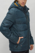 Оптом Куртка спортивная мужская с капюшоном темно-синего цвета 62186TS в Екатеринбурге, фото 12