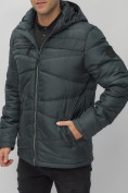 Оптом Куртка спортивная мужская с капюшоном темно-серого цвета 62188TC в Екатеринбурге, фото 14