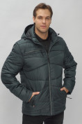 Оптом Куртка спортивная мужская с капюшоном темно-серого цвета 62188TC в Казани, фото 15