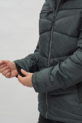 Оптом Куртка спортивная мужская с капюшоном темно-серого цвета 62188TC в Казани, фото 18