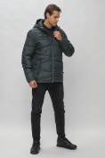 Оптом Куртка спортивная мужская с капюшоном темно-серого цвета 62188TC в Казани, фото 4