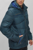 Оптом Куртка спортивная мужская с капюшоном темно-синего цвета 62188TS, фото 12