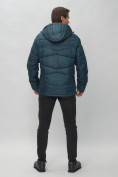 Оптом Куртка спортивная мужская с капюшоном темно-синего цвета 62188TS в Казани, фото 5