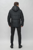 Оптом Куртка спортивная мужская с капюшоном черного цвета 62190Ch в Казани, фото 5