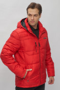 Оптом Куртка спортивная мужская с капюшоном красного цвета 62190Kr в Екатеринбурге, фото 11